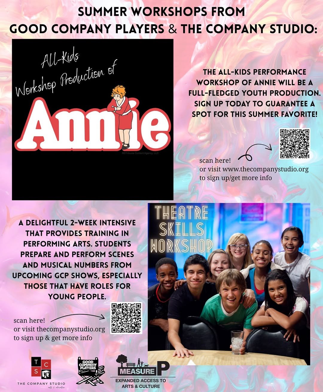 goodcompanyplayers 게시물 이미지: CALLING ALL KIDS!!

Summer Theatre Workshops...