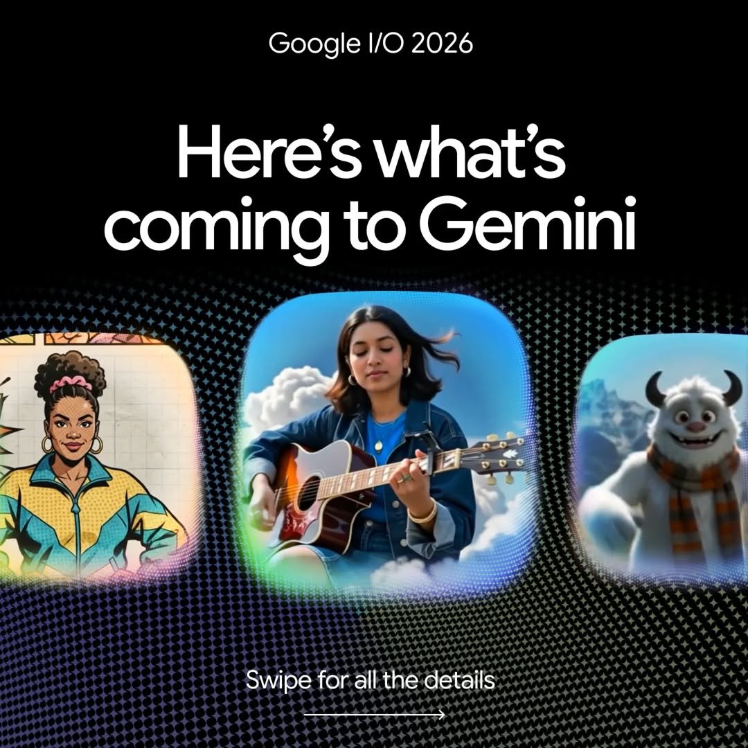 googlegemini 게시물 이미지: ICYMI/O...  In case you missed #GoogleIO, here...