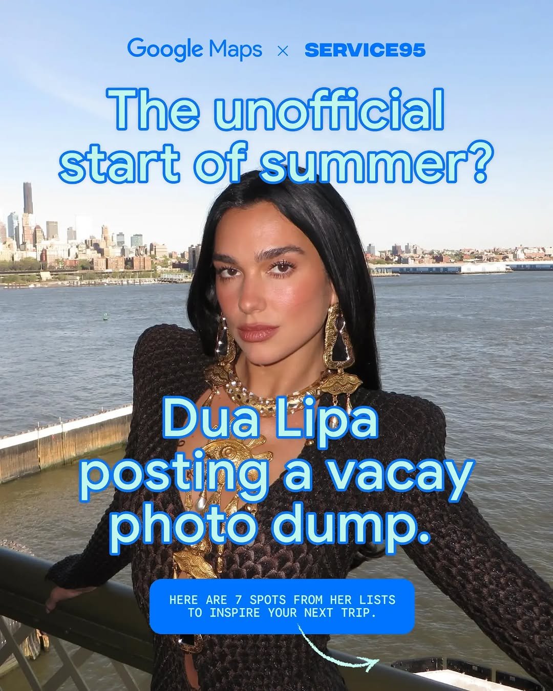 googlemaps 게시물 이미지: Dua Lipa invented summer. We don’t make the...