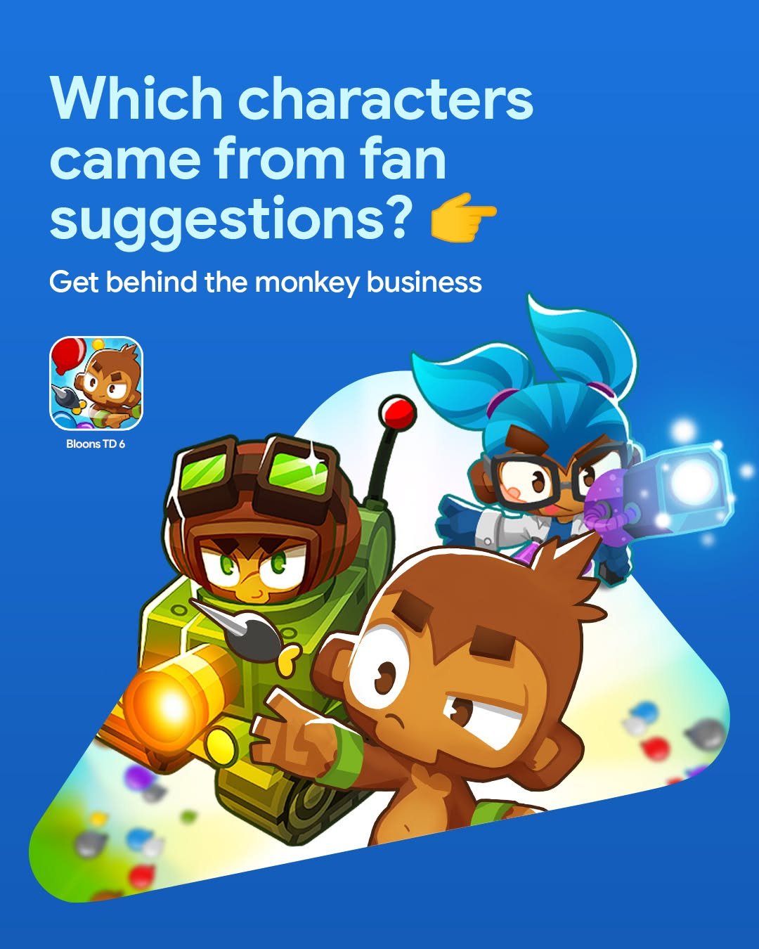 googleplay 게시물 이미지: Popping balloons feels good, but popping them...