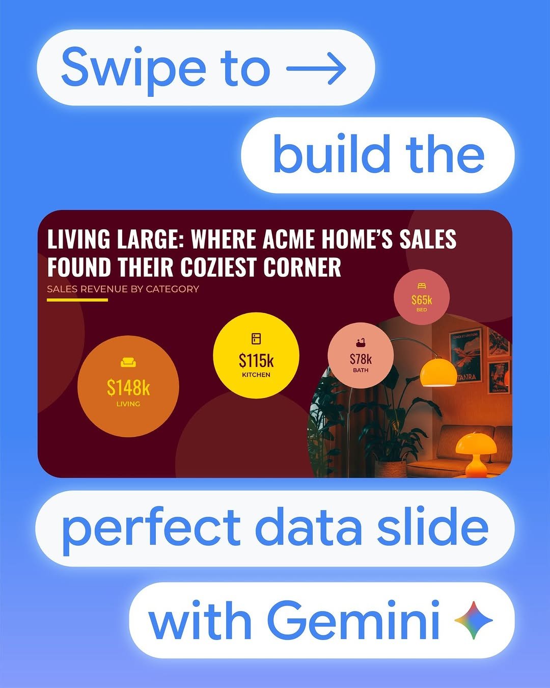 googleworkspace 게시물 이미지: You made your numbers, now make some slides to match 📈💫