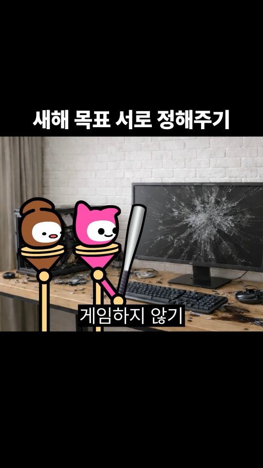 goomering_ 게시물 이미지: 새해 목표 서로 정해주기
