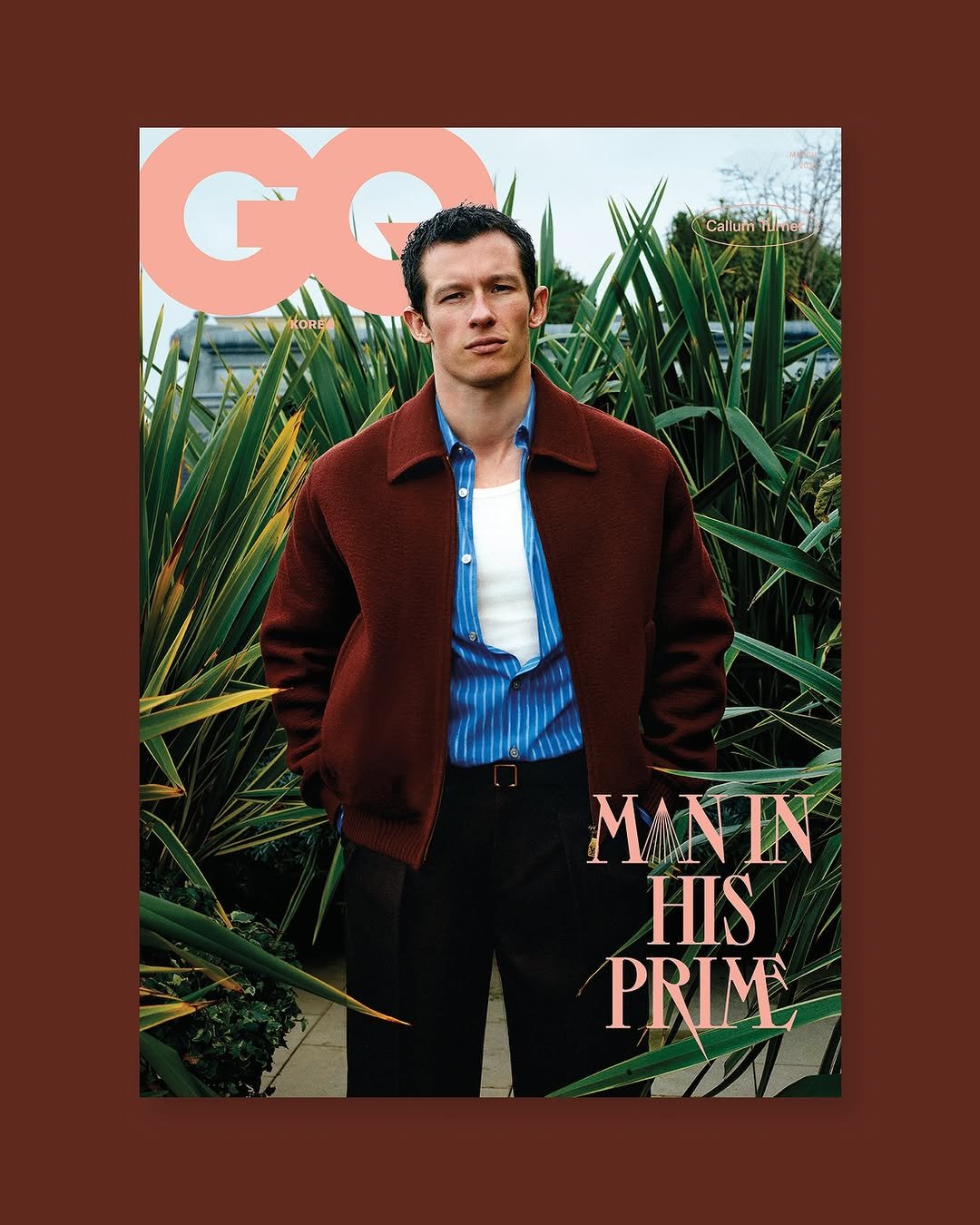 Photo by GQ KOREA in The Peninsula Paris - Official with @louisvuitton. May be a graphic of magazine, poster, newspaper and text that says 'Callum CallumLer nnor าาท Co KOREA MANIN HIS PRIME A'.