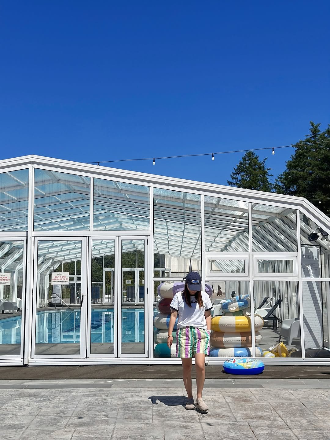 Photo by 루나의 캠핑&살림 on July 15, 2025. May be an image of 1 person and pool.