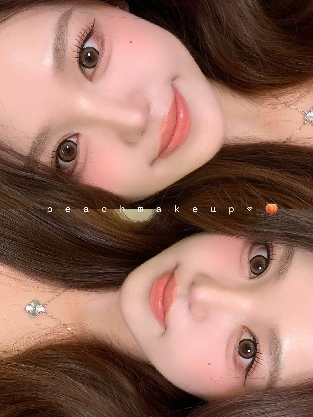 Photo shared by 청담메이크업 강남메이크업 韓国メイク │ 그리다, 청담 메이크업 on July 15, 2025 tagging @makeup_g.hyeon. May be a selfie of 1 person, hair and text.
