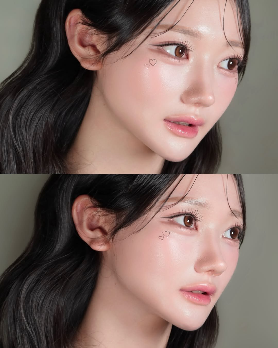 Photo shared by 청담메이크업 강남메이크업 韓国メイク │ 그리다, 청담 메이크업 on October 07, 2025 tagging @jmk__makeup.