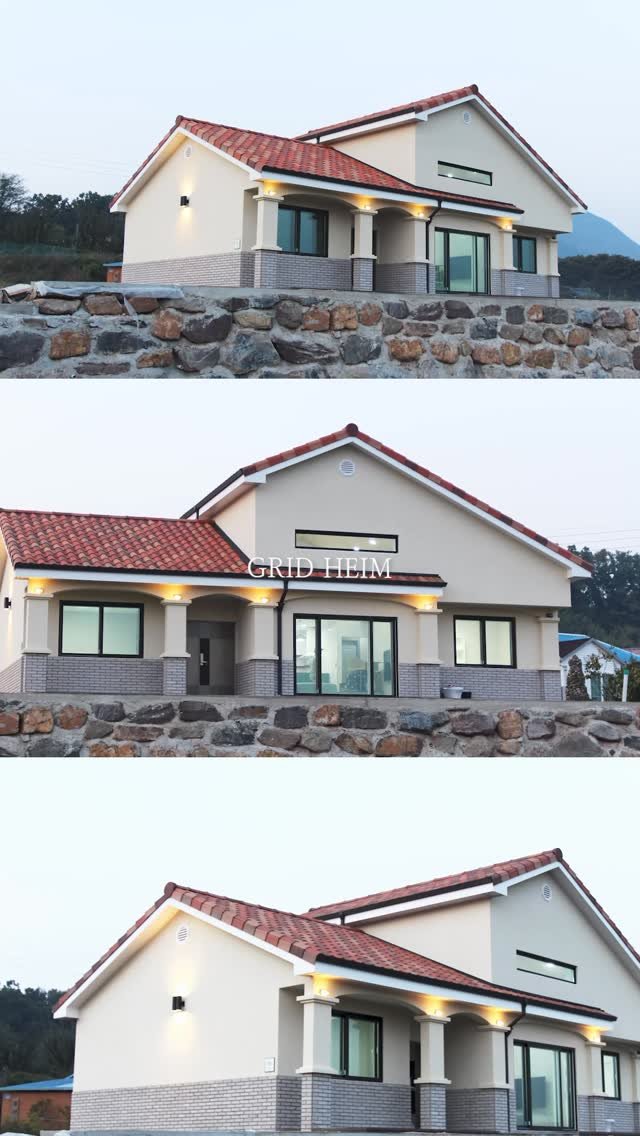 gridheim_official 게시물 이미지: x 경북 의성군 경량 목조주택 신축 외부 마감

- 건축주의 외부 디자인의 니즈를...