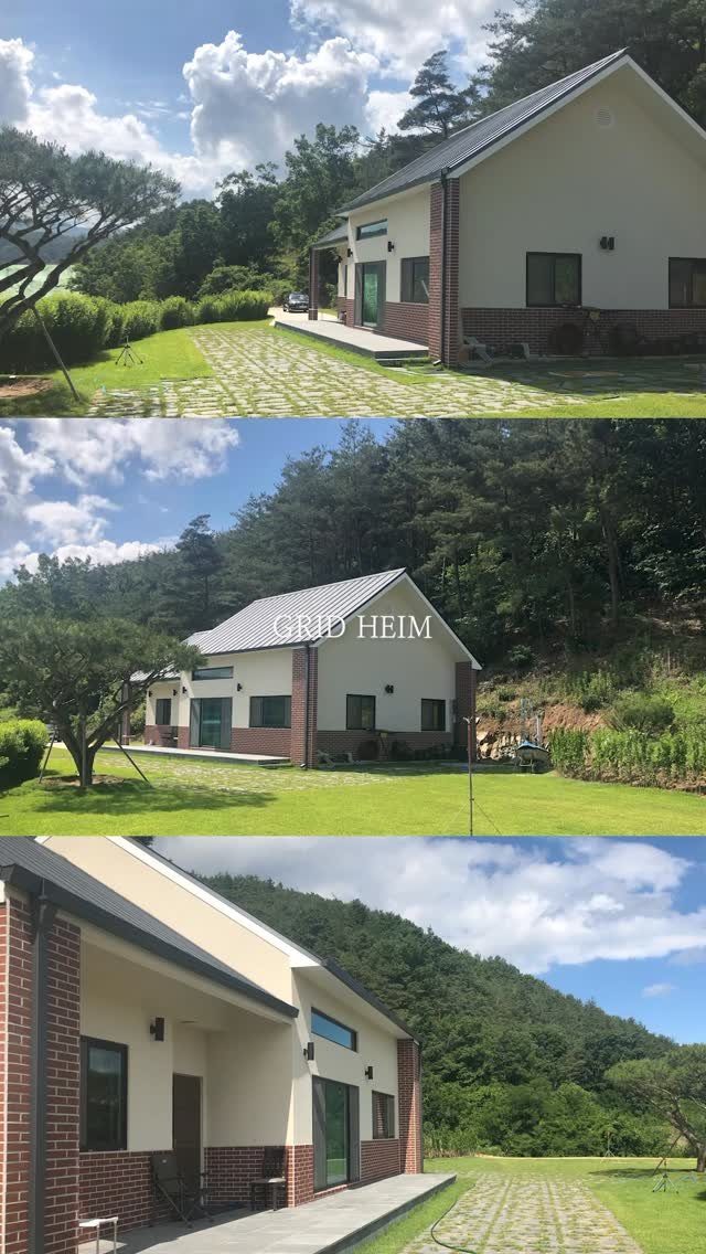 gridheim_official 게시물 이미지: x 경북 청송군 30평형 경량 목조주택 신축
.

- 30평 경량 목조주택 신축...