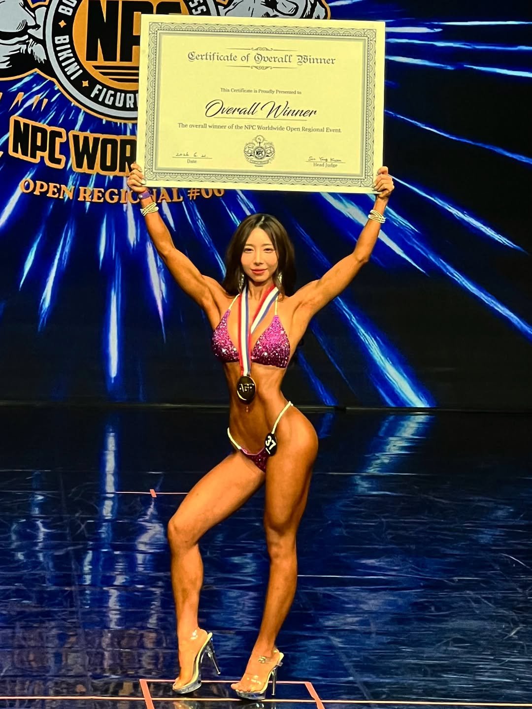 gym_haeun 게시물 이미지: 첫시작이 좋네요🙂 오픈 리저널 비키니 오버롤 🏆
작년보단 확실히 좋아졌뎌.. 두번째...