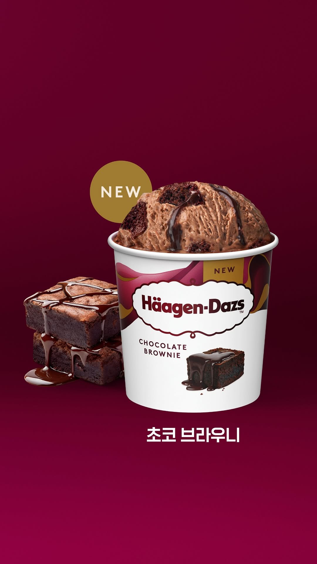 haagendazskorea 게시물 이미지: ⠀
𝗡.𝗘.𝗪 초코 브라우니 출시🍫

깊고 진한 𝗥𝗘𝗔𝗟 초콜릿...