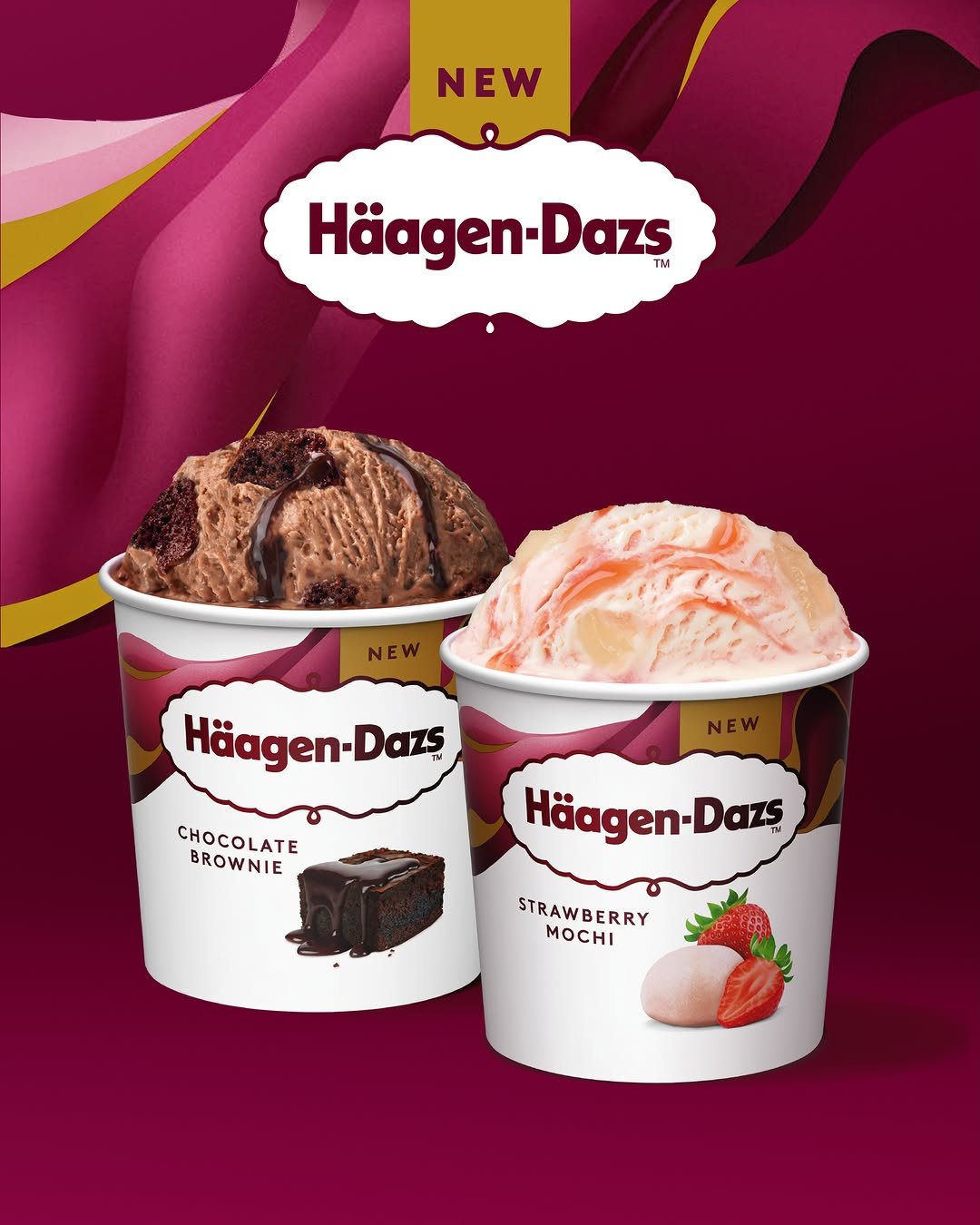 haagendazskorea 게시물 이미지: ⠀
오늘의 디저트 취향 고르기!

부드러운 스트로베리 아이스크림에
말랑쫀득한 모찌...