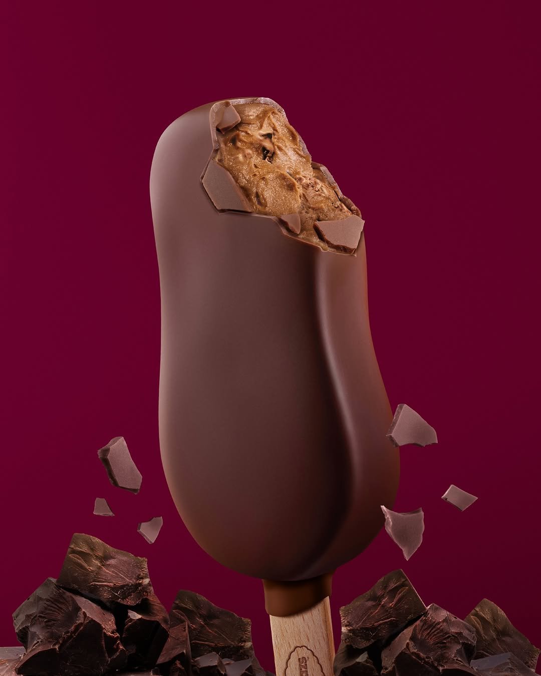 Photo by 하겐다즈 코리아 공식 인스타그램 on February 11, 2026. May be an image of chocolate bar, gelato, wafer and text.