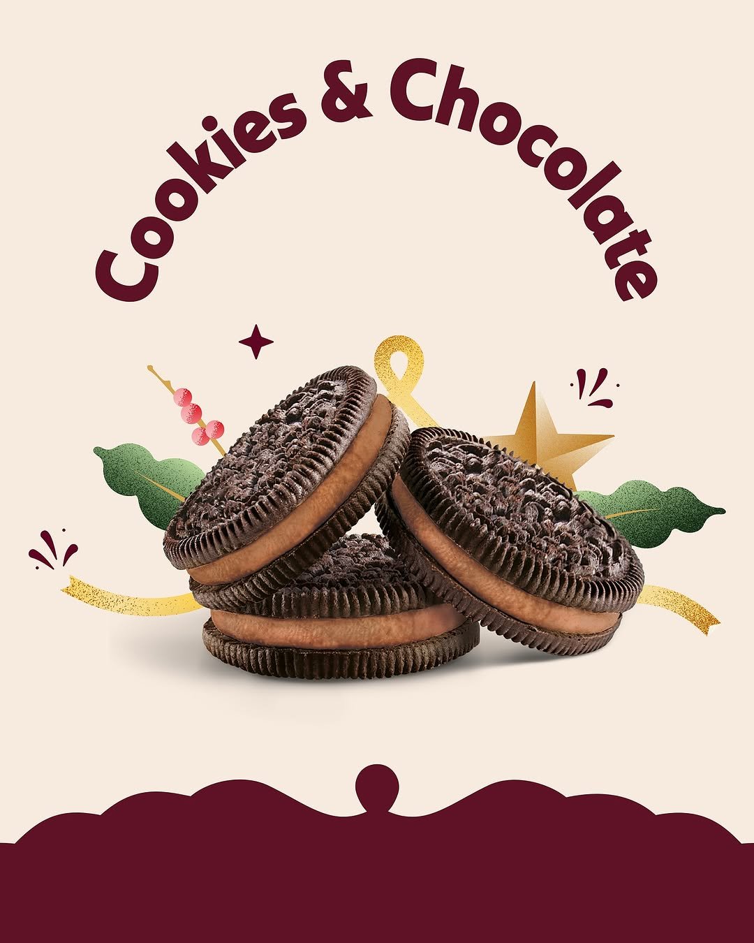 Photo by 하겐다즈 코리아 공식 인스타그램 on November 14, 2025. May be an image of chocolate bar, poster, gingerbread cookie, wafer and text.