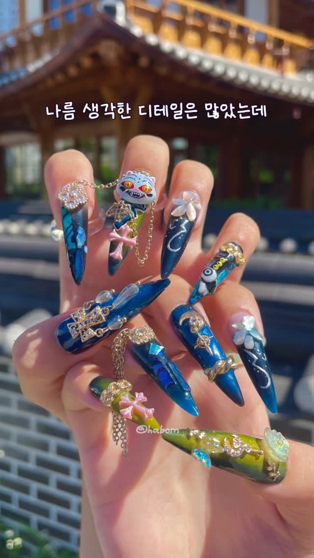 habomnails 게시물 이미지: 케이팝 데몬 헌터스 네일하기 (완)
#kpopdemonhunters...