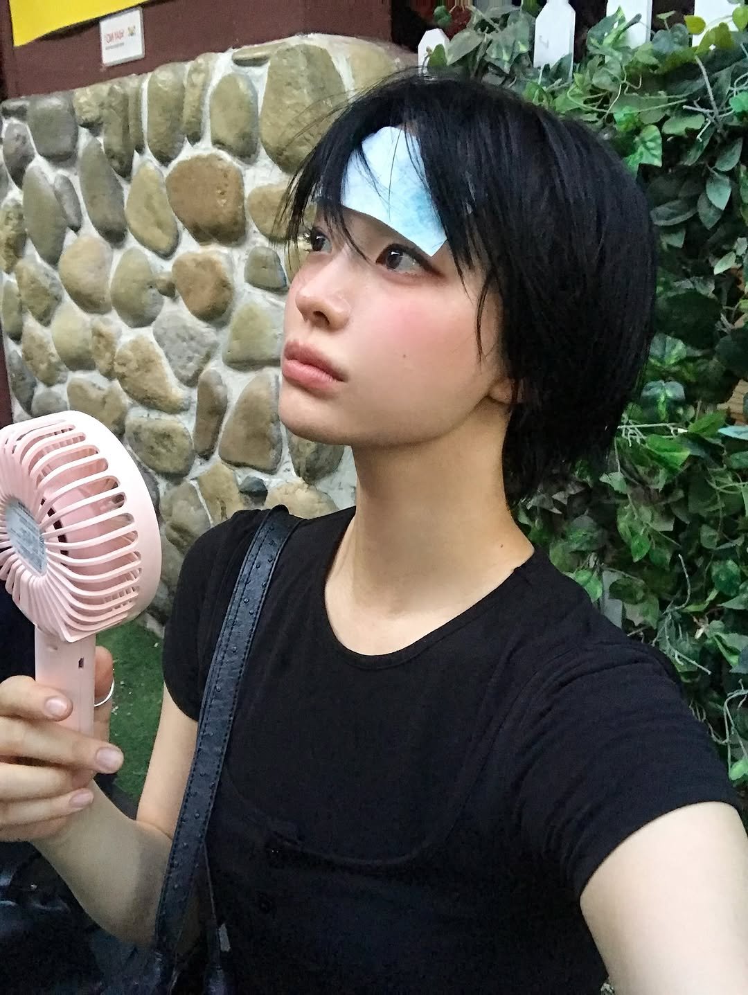 Photo shared by 하경 on August 03, 2025 tagging @3hreeto8ighty. May be an image of 1 person, eye patch and text.