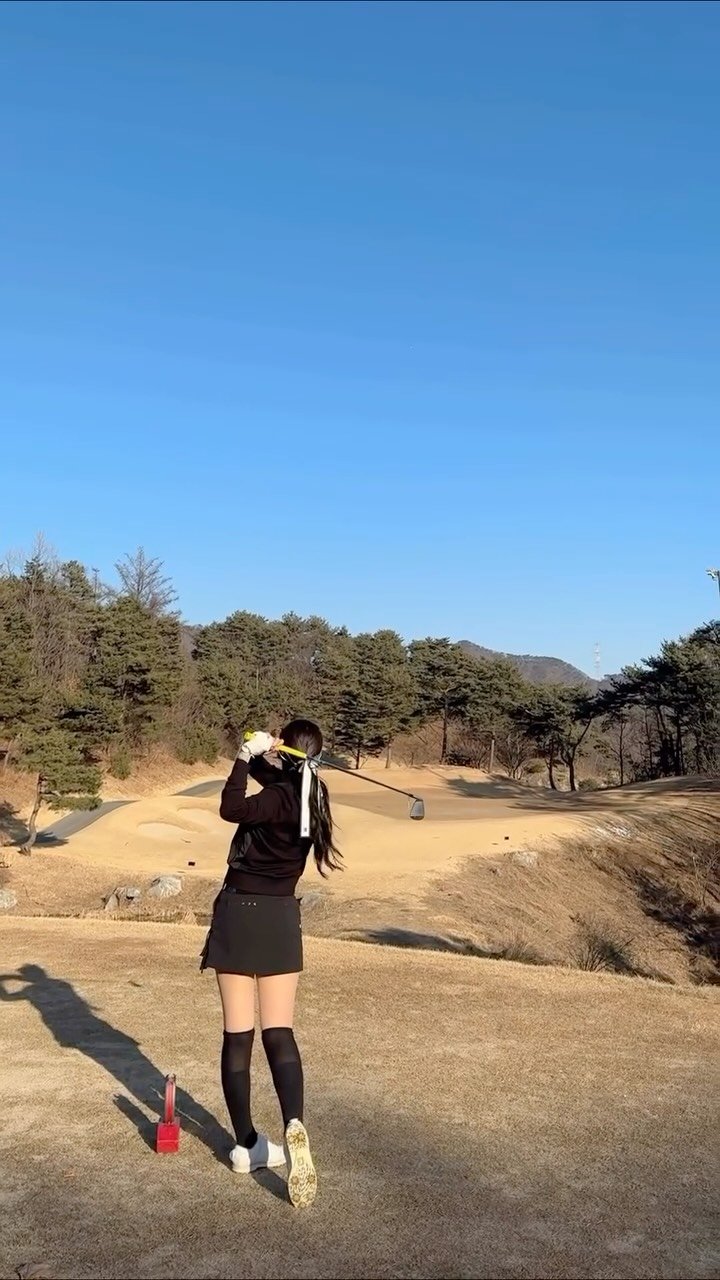 haebbi_golf 게시물 이미지: 막 감 잡았는데 라운딩이 끝났어요🐰