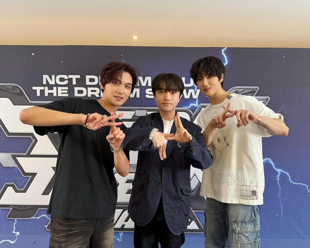 Photo shared by HAECHAN on March 22, 2026 tagging @keria_minseok, @haechanahceah, and @the__and.y. May be an image of ‎one or more people, bangs and ‎text that says '‎NCT DI THE DRI Μ ЛE S Л كى 5 ASION E A TNTİ‎'‎‎.