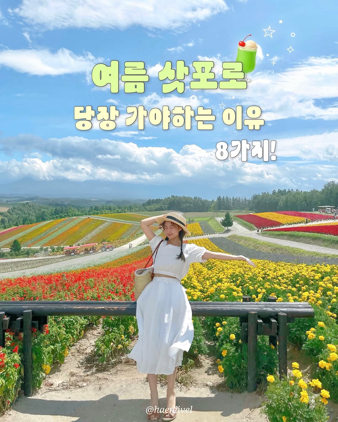 haeniivel 게시물 이미지: [저장/공유] 삿포로는 겨울보다 여름이 더 예쁜 거 아세요?🍃💚

@@여름 삿포로...
