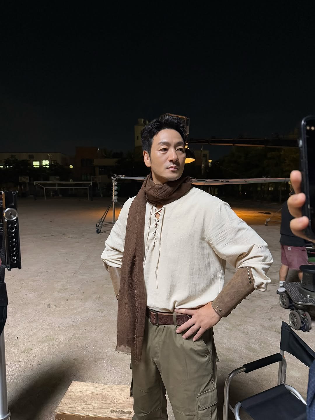 Photo by 박해수 PARKHAESOO on September 26, 2025. May be an image of bolo tie, turtleneck, camera and text.