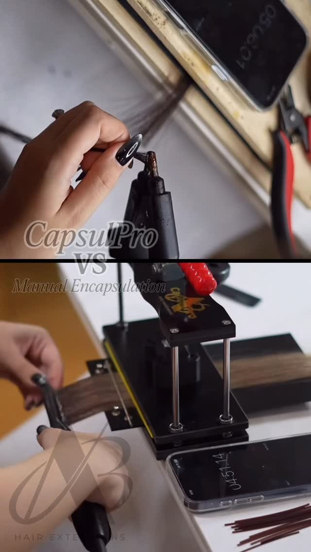 hair_extension_la 게시물 이미지: CapsulPro vs. Manual Capsulation - Real Speed...