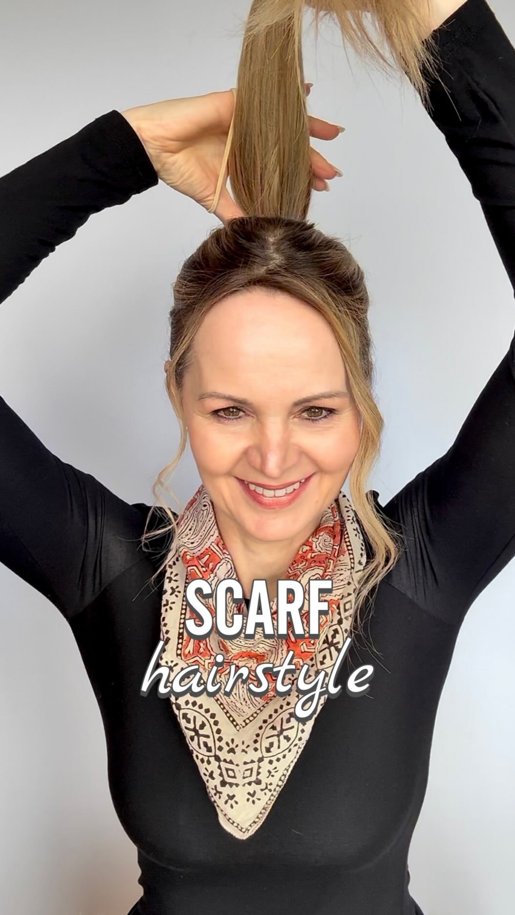 hair_is_fun_ 게시물 이미지: SCARF hairstyle for you today.

I love showing...