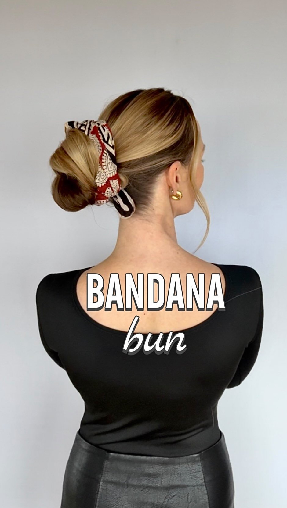 hair_is_fun_ 게시물 이미지: BANDANA BUN for you🖤

Gifted bandana. No...