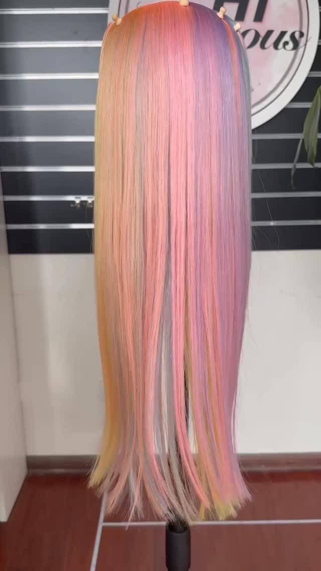 hairextension_alice 게시물 이미지: Rainbow weft .
.
.
.
#haircolor...