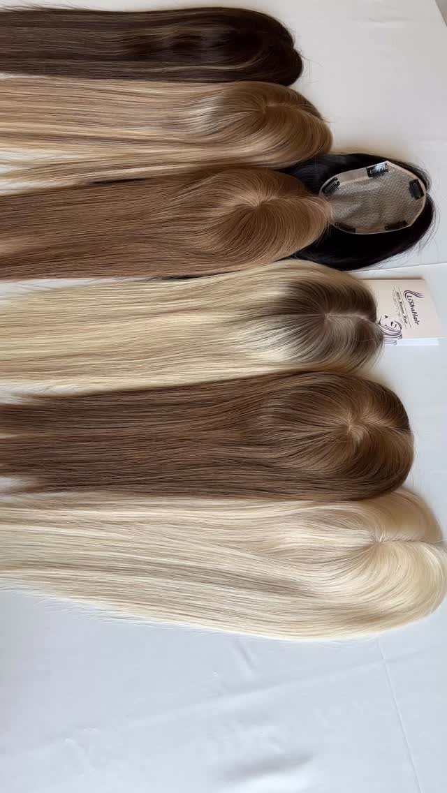 hairtopperfactory 게시물 이미지: 5x7 inch silk base topper . These color of...