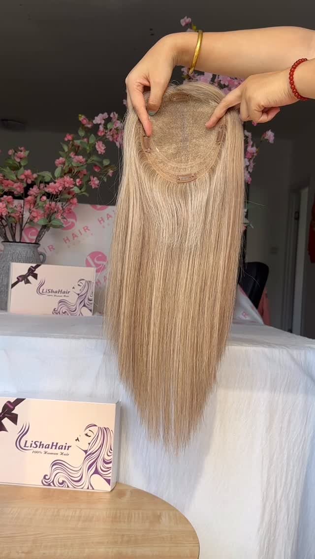 hairtopperfactory 게시물 이미지: 5.5x6 inch Swiss Lace topper , P9/613 Color ,...