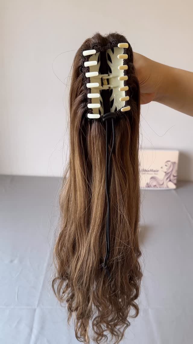 hairtopperfactory 게시물 이미지: Crown clip ponytail . T2P4/8 Balayage color 16...