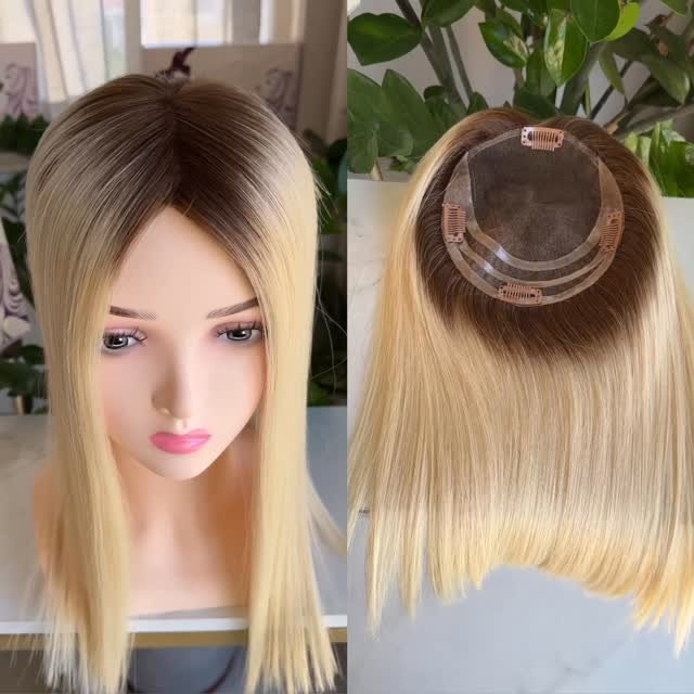 hairtopperfactory 게시물 이미지: 5.5x6” lace topper T3/60 ombre color 16 inch...