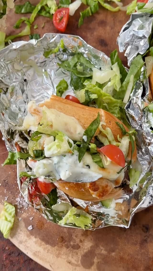 halfbakedharvest 게시물 이미지: Greek Feta and Melty Gouda Cheesesteak. Shaved...