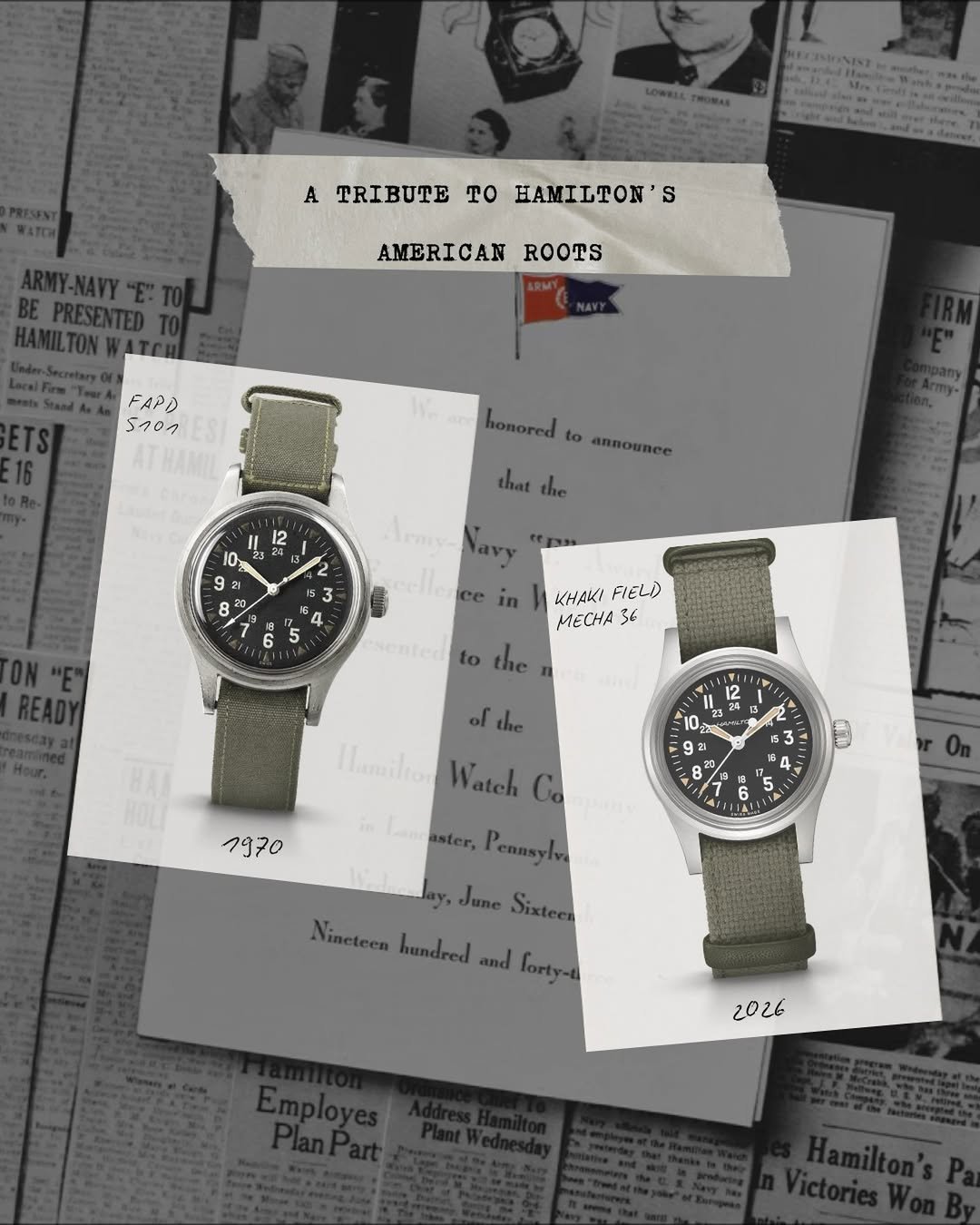 hamiltonwatch 게시물 이미지: A legacy re‑imagined.
Born from the rare FAPD...