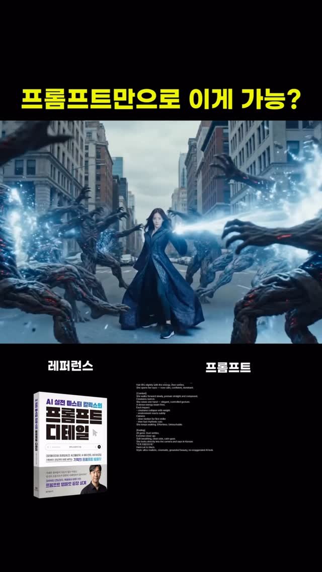 hanbitbiz 게시물 이미지: 프롬프트 공유해 드립니다.

테스트로 만들어 본 영상입니다.
퀄리티 괜찮지...