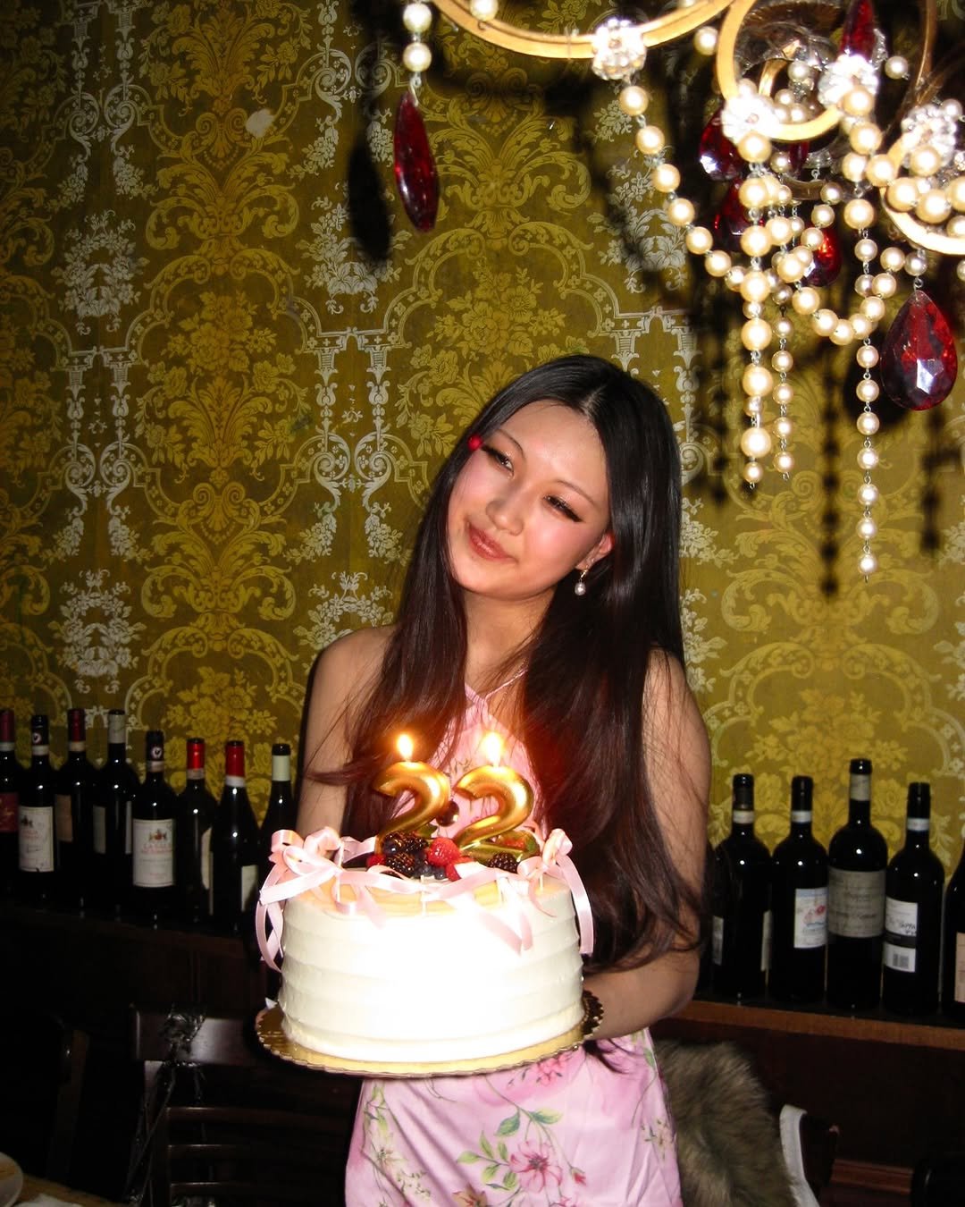 Photo by hannah on March 11, 2026. May be an image of candle holder, candle, cake and text.