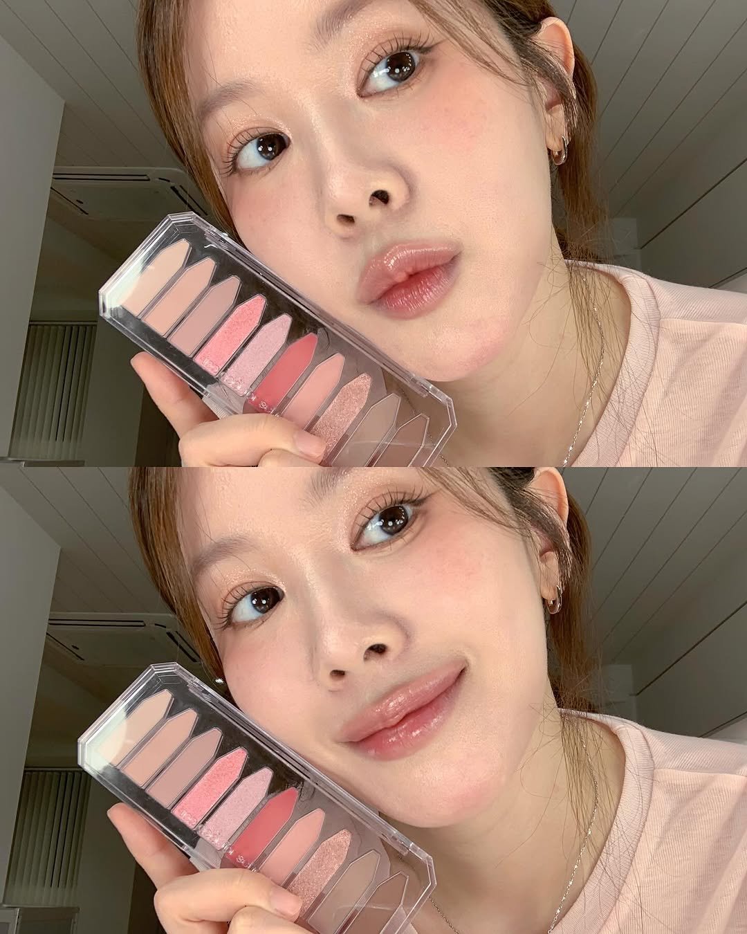 Photo shared by 해피림 메이크업 혜림쌤 on August 12, 2025 tagging @toocoolforschool_official. May be an image of 2 people, lipstick, eyeliner, makeup and text.