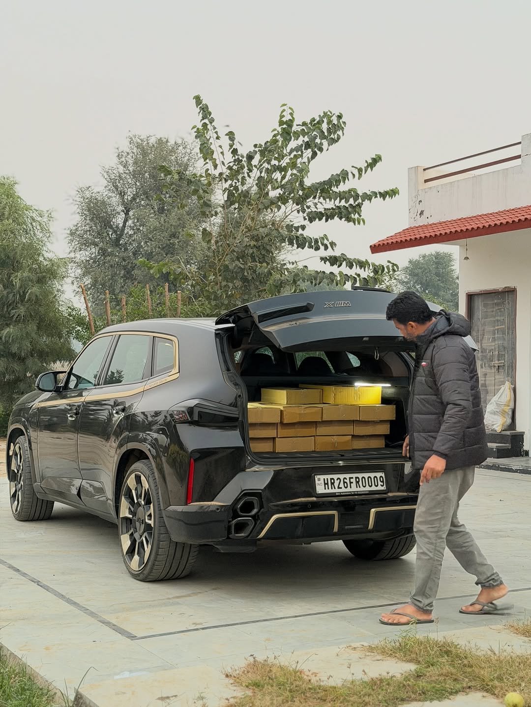 Photo by Gaurav Yadav on November 13, 2025. May be an image of car, jeep, truck, road and text that says 'FHR26FR0009 HR26'.