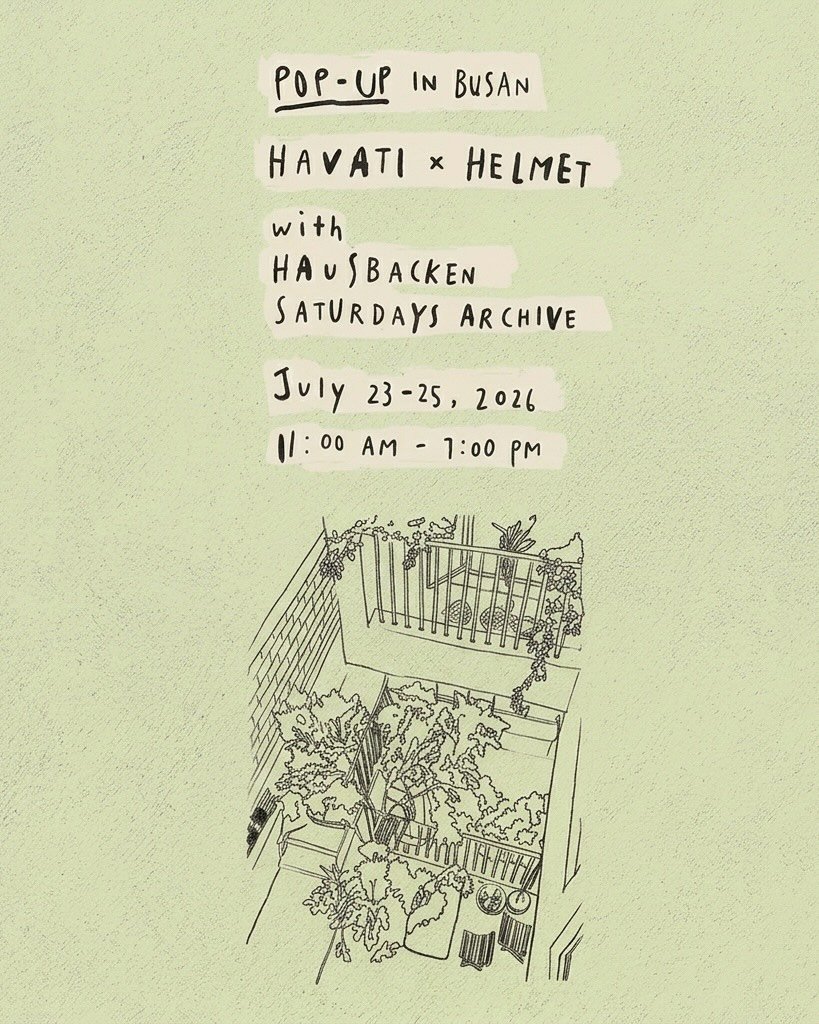 havati.shop 게시물 이미지: POP-UP in BUSAN, ’HAVATI x HELMET‘ 
 
with...