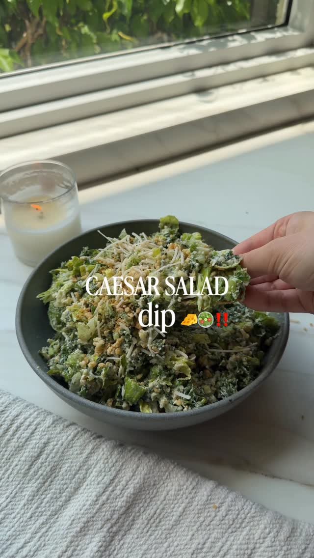 healthygirlkitchen 게시물 이미지: Addicting CAESAR SALAD DIP ‼️🥬✨comment...