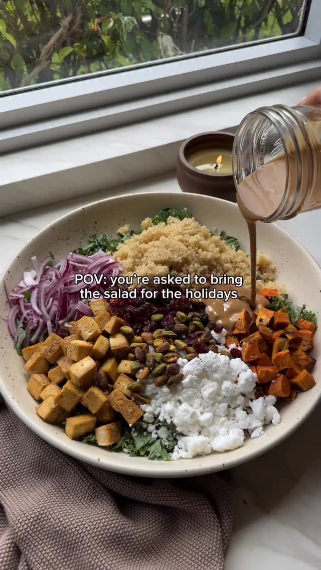 healthygirlkitchen 게시물 이미지: save this salad for holiday inspo!!🫶🏼follow...