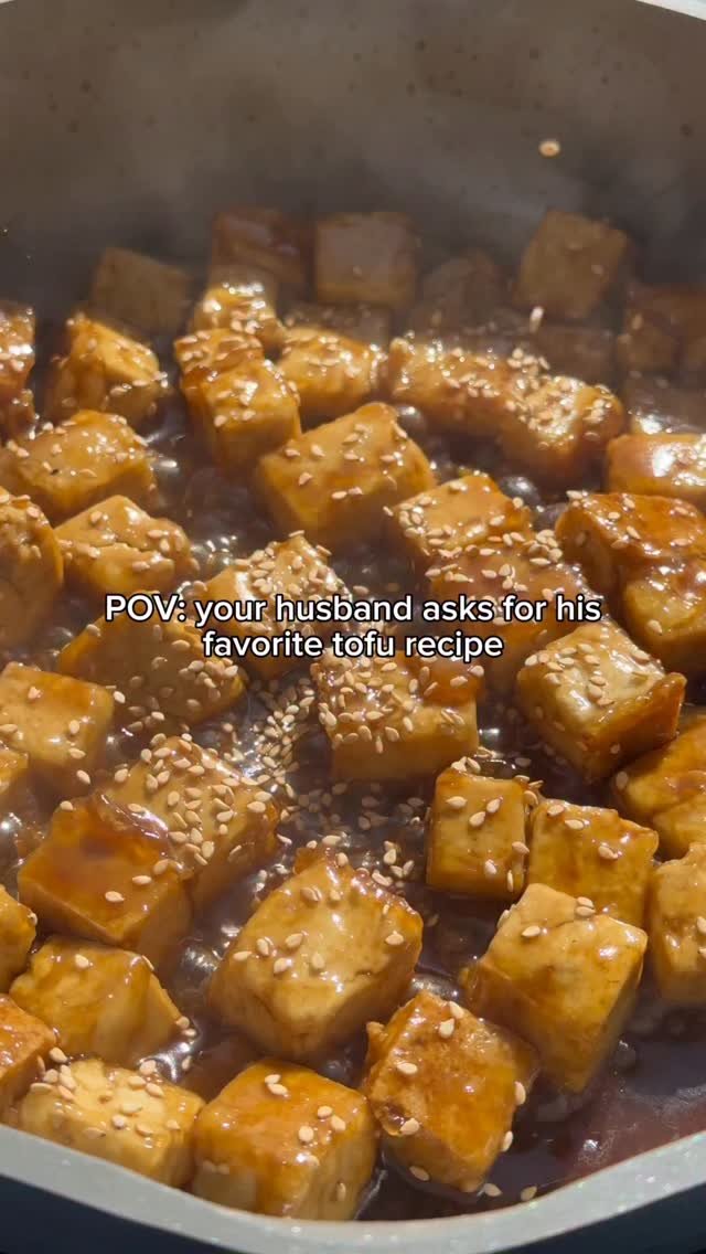 healthygirlkitchen 게시물 이미지: Save this STICKY SESAME TOFU (better than...