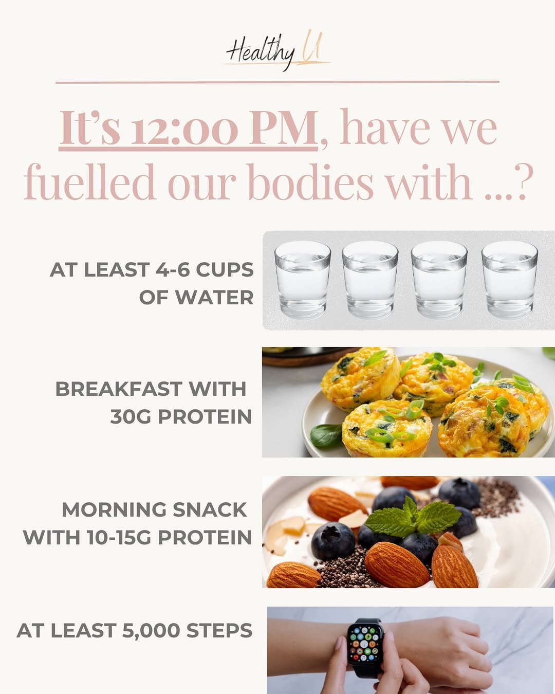 healthyu_dietitian 게시물 이미지: 🌿 Midday Check-In (12:00 PM) 🌿

How is your...