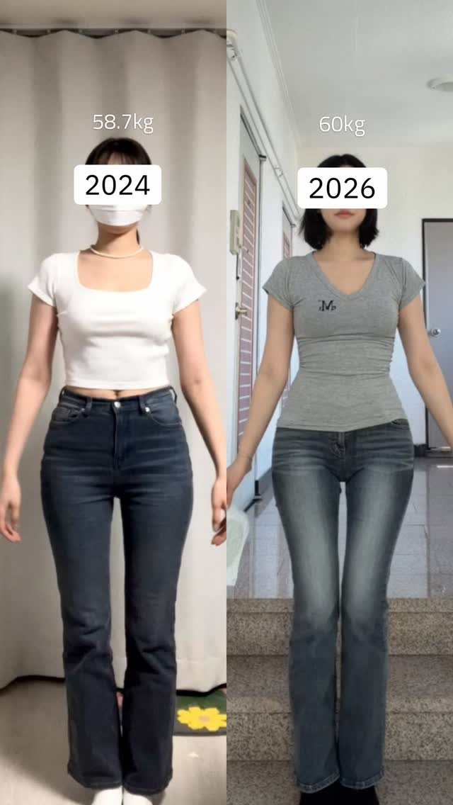 healxsu 게시물 이미지: 안녕하세요 2024(58.7kg) vs 2026(60kg) 

인생 첫 100만...