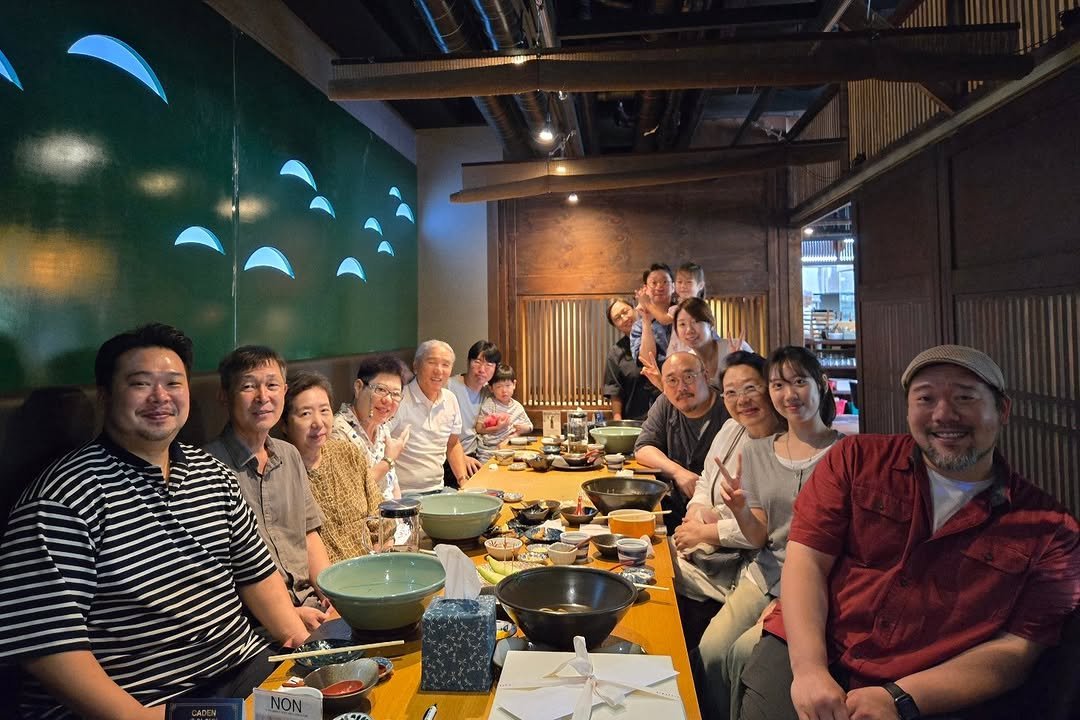 Photo by 양희은 on August 11, 2025. May be an image of 9 people, sushi, fondue and hot pot.