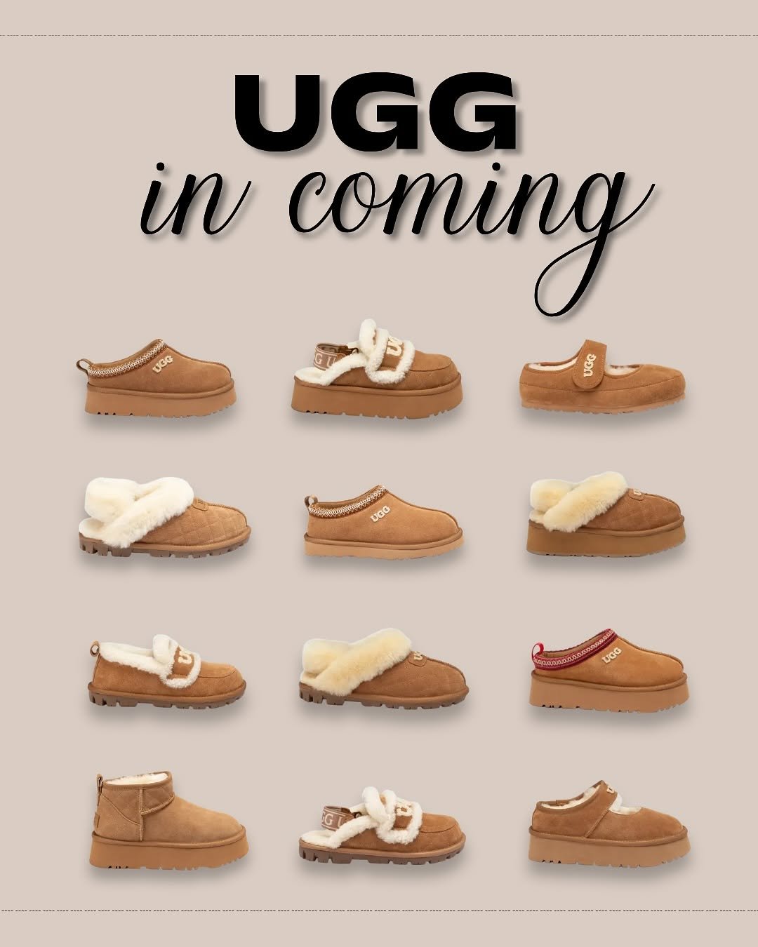 Photo by 정혜리 on November 08, 2025. May be a doodle of boots, poster and text that says 'DGG UGG in coming υCC UGG ትትረበት UGG UQG'.