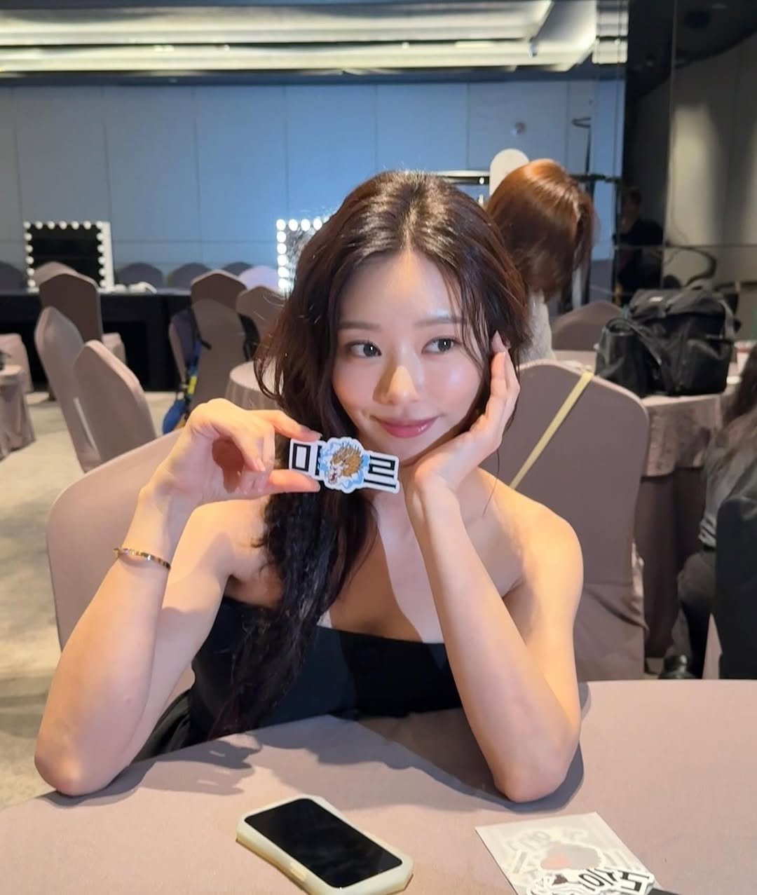 Photo by 이주빈 on August 23, 2025. May be an image of one or more people and hair.