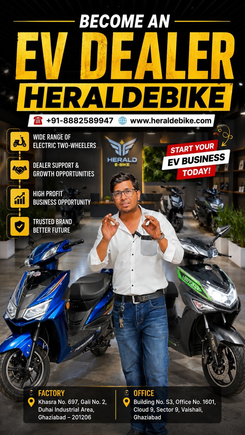 heraldebike 게시물 이미지: ⚡ Start Your EV Business with Herald E-Bike!...