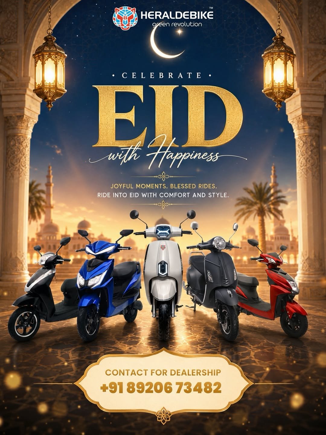 heraldebike 게시물 이미지: 🌙✨ Celebrate this Eid with happiness,...