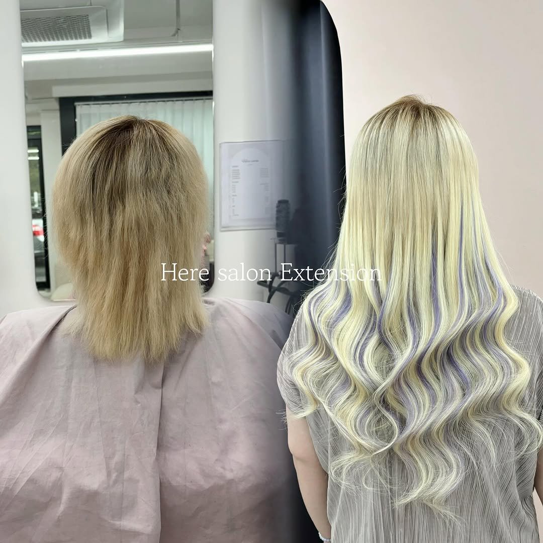 here_salon_ 게시물 이미지: 다끊어지고 녹은 탈색모 되돌릴수없는 불가능한 머리에 변화가 필요하다면,? 쌀쌀해지는...