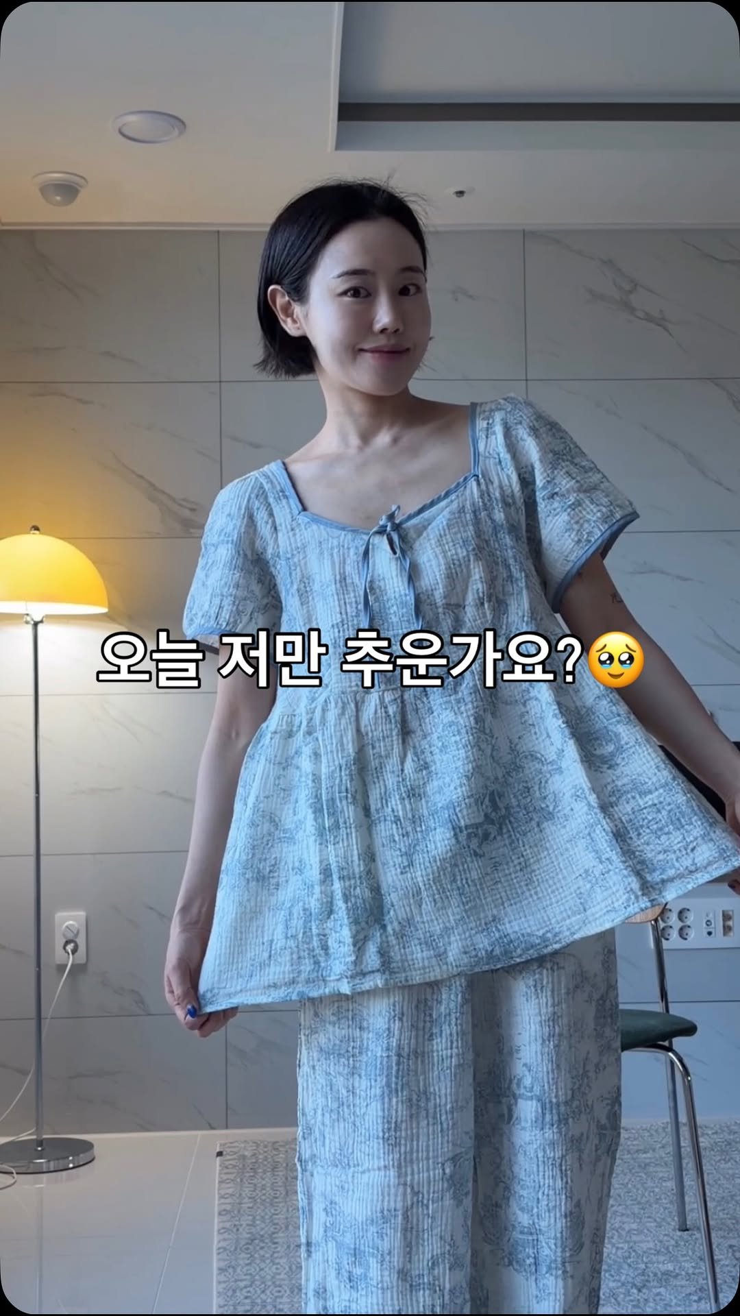 heremood_homewear 게시물 이미지: 어제 비 오고 나서 그런지
오늘은 유독 쌀쌀하게 느껴지네요☁️

그래서 오랜만에...